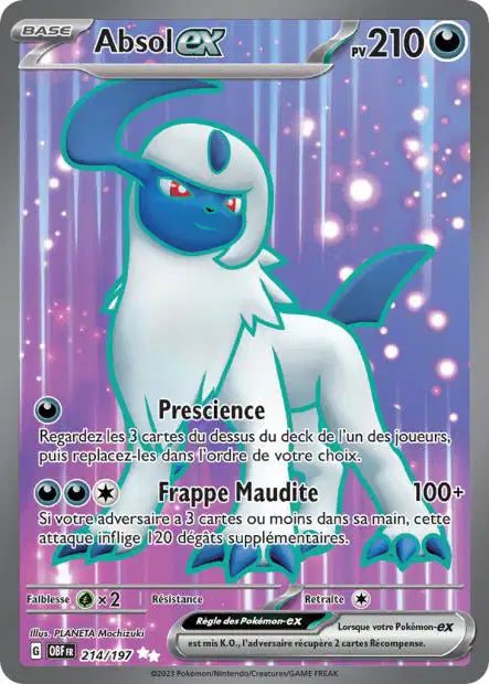 Cartes Full Art (FA) | Flammes Obsidiennes (EV03)