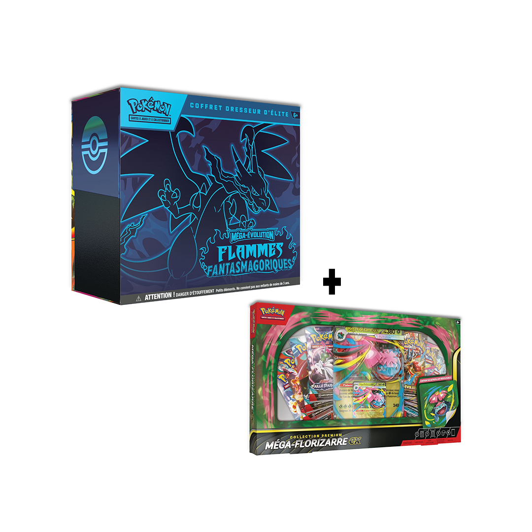 DUO ETB + COFFRET | Flammes Fantasmagoriques & Florizarre 🇫🇷