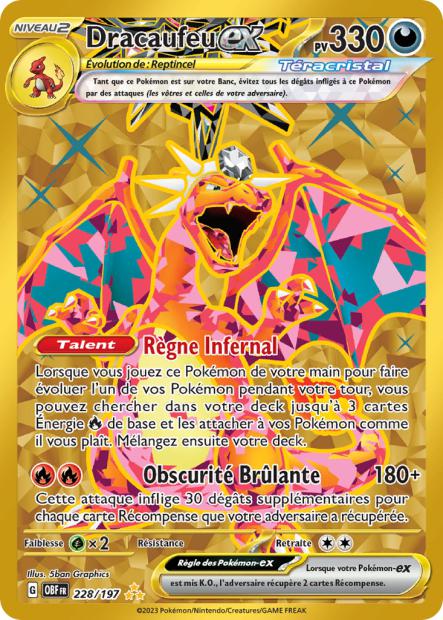 Cartes Alternatives & Gold | Flammes Obsidiennes (EV03)