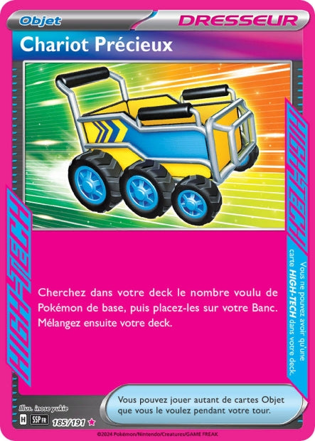 chariot-precieux-185-carte-pokemon-etincelles-deferlantes-ev08-ssp